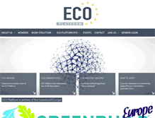 Tablet Screenshot of eco-platform.org